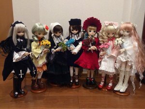 Rating: Safe Score: 0 Tags: 6+girls blonde_hair boots bow brown_hair doll dress flower frills hat hina_ichigo long_hair multiple_dolls multiple_girls pink_bow rose shinku short_hair silver_hair souseiseki suigintou tagme wings User: admin