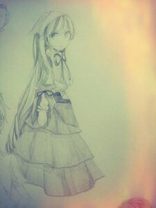 Rating: Safe Score: 0 Tags: 1girl bow detached_sleeves hair_tubes hakurei_reimu image long_hair looking_at_viewer skirt solo suiseiseki traditional_media very_long_hair User: admin