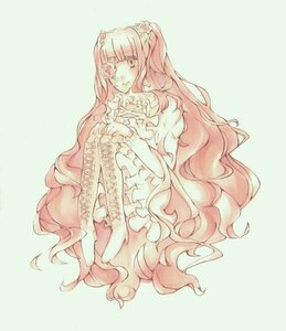 Rating: Safe Score: 0 Tags: 1girl bow dress eyepatch flower frills hair_flower hair_ornament image kirakishou long_hair pink_hair simple_background sitting solo striped striped_legwear vertical_stripes very_long_hair wavy_hair yellow_eyes User: admin