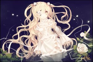 Rating: Safe Score: 0 Tags: 1girl blonde_hair dress eyepatch flower hair_flower hair_ornament image kirakishou letterboxed long_hair long_sleeves pink_flower pink_rose rose solo thorns two_side_up very_long_hair vines white_flower white_rose yellow_eyes User: admin