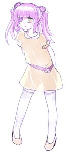 Rating: Safe Score: 0 Tags: 1girl arms_behind_back belt dress eyepatch flower hair_flower hair_ornament image kirakishou long_hair smile solo striped thighhighs twintails yellow_eyes zettai_ryouiki User: admin