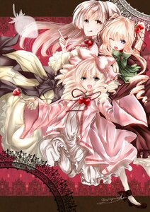 Rating: Safe Score: 0 Tags: 3girls apple blonde_hair blue_eyes bow cherry dress drill_hair food fruit hair_ornament hina_ichigo image long_hair multiple multiple_girls one_eye_closed open_mouth smile strawberry tagme tongue tongue_out User: admin