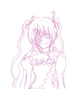 Rating: Safe Score: 0 Tags: 1girl bare_shoulders blush dress flower image kirakishou long_hair looking_at_viewer monochrome smile solo striped vertical_stripes User: admin