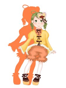 Rating: Safe Score: 0 Tags: 1girl bloomers blush drill_hair full_body green_eyes green_hair hair_ornament image kanaria long_sleeves pantyhose shorts solo striped striped_legwear twin_drills User: admin