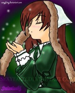 Rating: Safe Score: 0 Tags: 1girl artist_name blush braid closed_eyes dress green_dress image long_hair long_sleeves profile solo suiseiseki twin_braids upper_body watermark User: admin