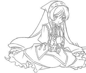 Rating: Safe Score: 0 Tags: 1girl :o bangs dress eyebrows_visible_through_hair frills greyscale hat image long_hair long_sleeves looking_at_viewer monochrome parted_lips ribbon simple_background sleeves_past_wrists solo suiseiseki very_long_hair white_background User: admin