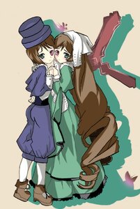 Rating: Safe Score: 0 Tags: 2girls auto_tagged blue_dress brown_hair dress frills green_dress green_eyes hat heterochromia image long_hair long_sleeves looking_at_viewer multiple_girls pair pantyhose short_hair siblings sisters souseiseki suiseiseki top_hat twins very_long_hair white_legwear User: admin