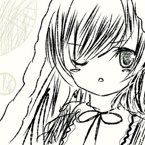 Rating: Safe Score: 0 Tags: 1girl blush chain greyscale image monochrome neck_ribbon ribbon short_hair solo suiseiseki User: admin