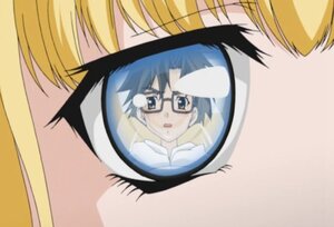 Rating: Safe Score: 0 Tags: blonde_hair blue_eyes blue_hair close-up face glasses image multiple_girls sakurada_jun shinku simple_background solo User: admin