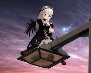 Rating: Safe Score: 0 Tags: 1girl bangs black_dress black_wings box cross dress flower frills hairband image long_hair long_sleeves nail_polish outdoors piano red_eyes rose silver_hair sky solo suigintou water wings User: admin
