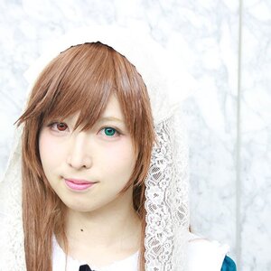 Rating: Safe Score: 0 Tags: 1girl bangs brown_hair closed_mouth diagonal_stripes eyelashes lips long_hair looking_at_viewer portrait smile solo striped suiseiseki watermark User: admin