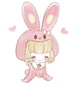 Rating: Safe Score: 0 Tags: 1girl blonde_hair blush chibi closed_eyes dress drill_hair hat heart hinaichigo image long_sleeves pink_dress pink_headwear simple_background smile solo striped white_background User: admin