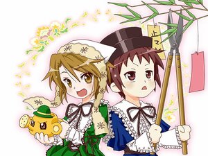 Rating: Safe Score: 0 Tags: 1boy 1girl bamboo bonta-kun brown_eyes brown_hair commentary_request crossdressing dress frills full_metal_panic! hat head_scarf hedge_trimmer image koizumi_itsuki kyon leaf pair ribbon rozen_maiden shears siblings souseiseki suiseiseki suzumiya_haruhi_no_yuuutsu tanabata tanzaku top_hat watering_can yajou_hirarin User: admin
