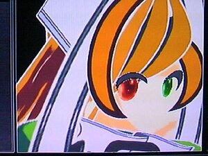 Rating: Safe Score: 0 Tags: 1990s_(style) 1girl bangs eyebrows_visible_through_hair green_eyes heterochromia image looking_at_viewer orange_hair photo portrait red_eyes solo suiseiseki traditional_media User: admin