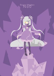 Rating: Safe Score: 0 Tags: 1girl bangs barasuishou black_legwear dress full_body image long_hair long_sleeves number purple_background purple_theme ribbon solo standing thighhighs twintails very_long_hair yellow_eyes User: admin