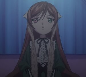 Rating: Safe Score: 0 Tags: 1girl brown_hair dress frills green_dress heterochromia image long_hair long_sleeves looking_at_viewer ribbon solo suiseiseki upper_body very_long_hair User: admin