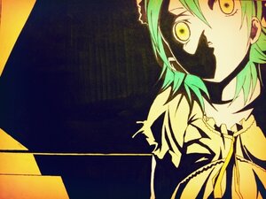 Rating: Safe Score: 0 Tags: 1boy frills green_hair image jacket kanaria looking_at_viewer short_hair solo upper_body yellow_eyes User: admin