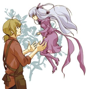 Rating: Safe Score: 0 Tags: 1boy 1girl barasuishou blonde_hair boots commentary_request couple dorei_k dress enju father_and_daughter flower gothic_lolita hair_flower hair_ornament hair_ribbon image lolita_fashion long_hair ponytail purple_hair ribbon rozen_maiden silver_hair solo two_side_up very_long_hair yellow_eyes User: admin
