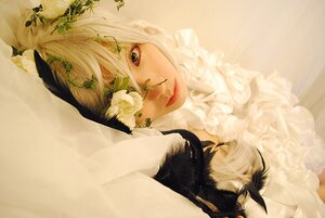 Rating: Safe Score: 0 Tags: 1girl animal animal_on_shoulder bird bird_on_shoulder bug butterfly feathers insect kirakishou leaf lips short_hair solo white_hair User: admin