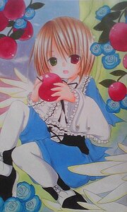 Rating: Safe Score: 0 Tags: 1girl apple blue_flower blue_rose flower food frills fruit green_eyes heterochromia holding holding_food holding_fruit image long_sleeves millipen_(medium) pink_rose purple_rose red_eyes red_flower red_rose rose short_hair solo souseiseki thorns traditional_media white_rose wings yellow_rose User: admin