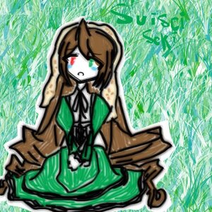 Rating: Safe Score: 0 Tags: 1girl black_ribbon brown_hair dress green_dress heterochromia image long_hair long_sleeves red_eyes solo standing suiseiseki very_long_hair User: admin