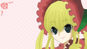 Rating: Safe Score: 0 Tags: 1girl blonde_hair bonnet bow face halftone halftone_background image long_hair looking_at_viewer polka_dot polka_dot_background shinku simple_background smile solo User: admin