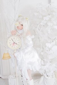 Rating: Safe Score: 0 Tags: 1girl bangs bare_shoulders dress flower kirakishou long_hair solo white_dress white_flower white_hair white_theme User: admin