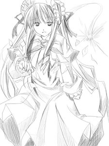 Rating: Safe Score: 0 Tags: 1girl bonnet bow bowtie brooch cowboy_shot dress drill_hair flower frills greyscale hat image light_smile long_hair long_sleeves looking_at_viewer monochrome ribi rose rozen_maiden shinku sidelocks simple_background solo standing twin_drills twintails very_long_hair User: admin