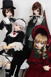 Rating: Safe Score: 0 Tags: 4girls blonde_hair blue_eyes brown_hair doll dress flower frills green_eyes hat heterochromia hina_ichigo long_hair long_sleeves looking_at_viewer multiple_dolls multiple_girls pink_bow red_eyes rose shinku siblings silver_hair sisters souseiseki suigintou suiseiseki tagme top_hat twins User: admin