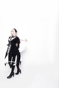 Rating: Safe Score: 0 Tags: 1girl black_dress black_footwear boots dress full_body high_heel_boots high_heels jewelry long_hair long_sleeves solo standing suigintou white_hair User: admin