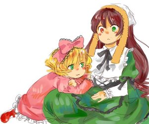 Rating: Safe Score: 0 Tags: 2girls :< :t blonde_hair bow brown_hair dress drill_hair frills green_dress green_eyes hair_bow hat heterochromia hina_ichigo hinaichigo image long_hair long_sleeves multiple_girls pair pink_bow pout red_eyes shinku suiseiseki very_long_hair User: admin