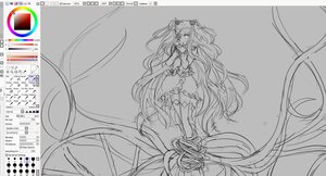 Rating: Safe Score: 0 Tags: 1girl absurdly_long_hair dress floating_hair hair_ornament hatsune_miku image kirakishou long_hair monochrome solo very_long_hair User: admin