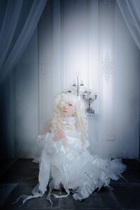 Rating: Safe Score: 0 Tags: 1girl blonde_hair curtains dress flower indoors kirakishou long_hair sitting solo white_dress white_hair white_theme window User: admin