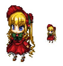 Rating: Safe Score: 0 Tags: 1girl blonde_hair blue_eyes bow dress hat image long_hair long_sleeves mosaic_censoring pixel_art pixelated shinku solo User: admin