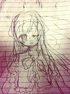 Rating: Safe Score: 0 Tags: 1girl akemi_homura chain-link_fence fence image long_hair looking_at_viewer monochrome school_uniform simple_background solo suiseiseki upper_body User: admin