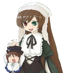 Rating: Safe Score: 0 Tags: 2girls :d >_< brown_hair dress green_dress green_eyes hat head_scarf heterochromia image long_hair long_sleeves multiple_girls open_mouth pair red_eyes short_hair siblings sisters smile souseiseki suiseiseki twins very_long_hair white_background User: admin
