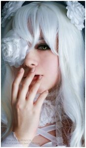 Rating: Safe Score: 0 Tags: 1girl blurry closed_mouth depth_of_field flower green_eyes hair_flower hair_ornament kirakishou lips portrait solo white_flower User: admin