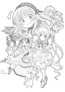 Rating: Safe Score: 0 Tags: bonnet dress frills greyscale hairband hat hina_ichigo image kanaria long_hair long_sleeves monochrome multiple multiple_girls shinku short_hair sisters smile souseiseki suigintou suiseiseki surprised tagme top_hat twintails User: admin