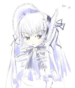 Rating: Safe Score: 0 Tags: 1girl auto_tagged blush dress image long_hair long_sleeves looking_at_viewer ribbon shinku simple_background solo white_background User: admin