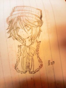 Rating: Safe Score: 0 Tags: 1girl crying crying_with_eyes_open graphite_(medium) hat image monochrome sad short_hair solo souseiseki tears traditional_media User: admin