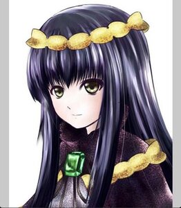Rating: Safe Score: 0 Tags: 1girl auto_tagged bangs blush border bow closed_mouth enju_maiden hair_bow kokuyouseki long_hair long_sleeves looking_at_viewer simple_background solo striped striped_background upper_body vertical_stripes white_background yellow_bow yellow_eyes User: admin