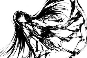 Rating: Safe Score: 0 Tags: 1girl akemi_homura closed_eyes closed_mouth greyscale hairband image long_hair monochrome simple_background solo suigintou torn_clothes torn_shirt very_long_hair white_background User: admin