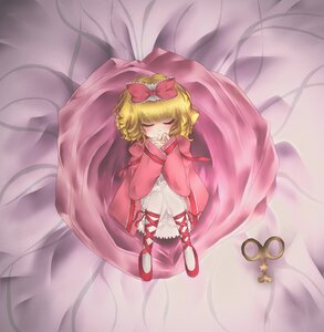 Rating: Safe Score: 0 Tags: 1girl auto_tagged blonde_hair bow closed_eyes dress from_above hair_bow hina_ichigo hinaichigo image short_hair solo User: admin