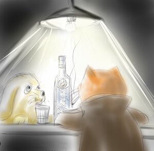 Rating: Safe Score: 0 Tags: animal animal_ears animalization blonde_hair blurry bow depth_of_field ezo_red_fox_(kemono_friends) fox_ears japari_symbol kunkun motion_blur no_humans pair serval_(kemono_friends) signature User: admin