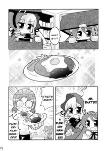 Rating: Safe Score: 0 Tags: chibi comic doujinshi doujinshi_#109 english_text food glasses greyscale image monochrome multiple multiple_girls User: admin