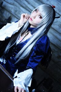 Rating: Safe Score: 0 Tags: 1girl auto_tagged bangs blurry lips long_hair long_sleeves nail_polish pale_skin red_eyes ribbon solo suigintou User: admin