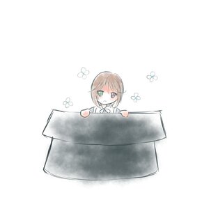 Rating: Safe Score: 0 Tags: 1girl auto_tagged bangs blush brown_hair heterochromia image in_container looking_at_viewer short_hair simple_background solo souseiseki white_background User: admin