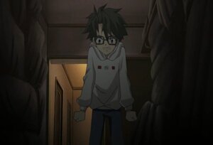 Rating: Safe Score: 0 Tags: 1boy black-framed_eyewear black_hair curtains glasses human indoors long_sleeves sakurada_jun screenshot solo standing User: admin