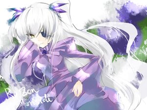 Rating: Safe Score: 0 Tags: 1girl barasuishou dress eyepatch hair_ornament image long_hair long_sleeves looking_at_viewer smile solo very_long_hair yellow_eyes User: admin
