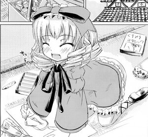 Rating: Questionable Score: 0 Tags: 1girl blush breasts chain-link_fence closed_eyes fence frills greyscale halftone halftone_background hat hinaichigo huge_breasts image kagiyama_hina long_hair monochrome polka_dot polka_dot_background polka_dot_dress polka_dot_legwear polka_dot_panties smile solo underwear User: admin
